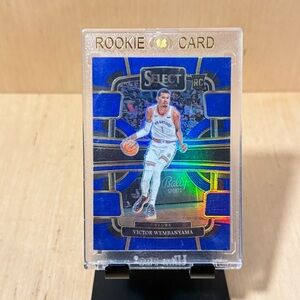 Victor Wembanyama 2023-2024 Panini SELECT NBA Blue Concourse RC #87 Read Info!!